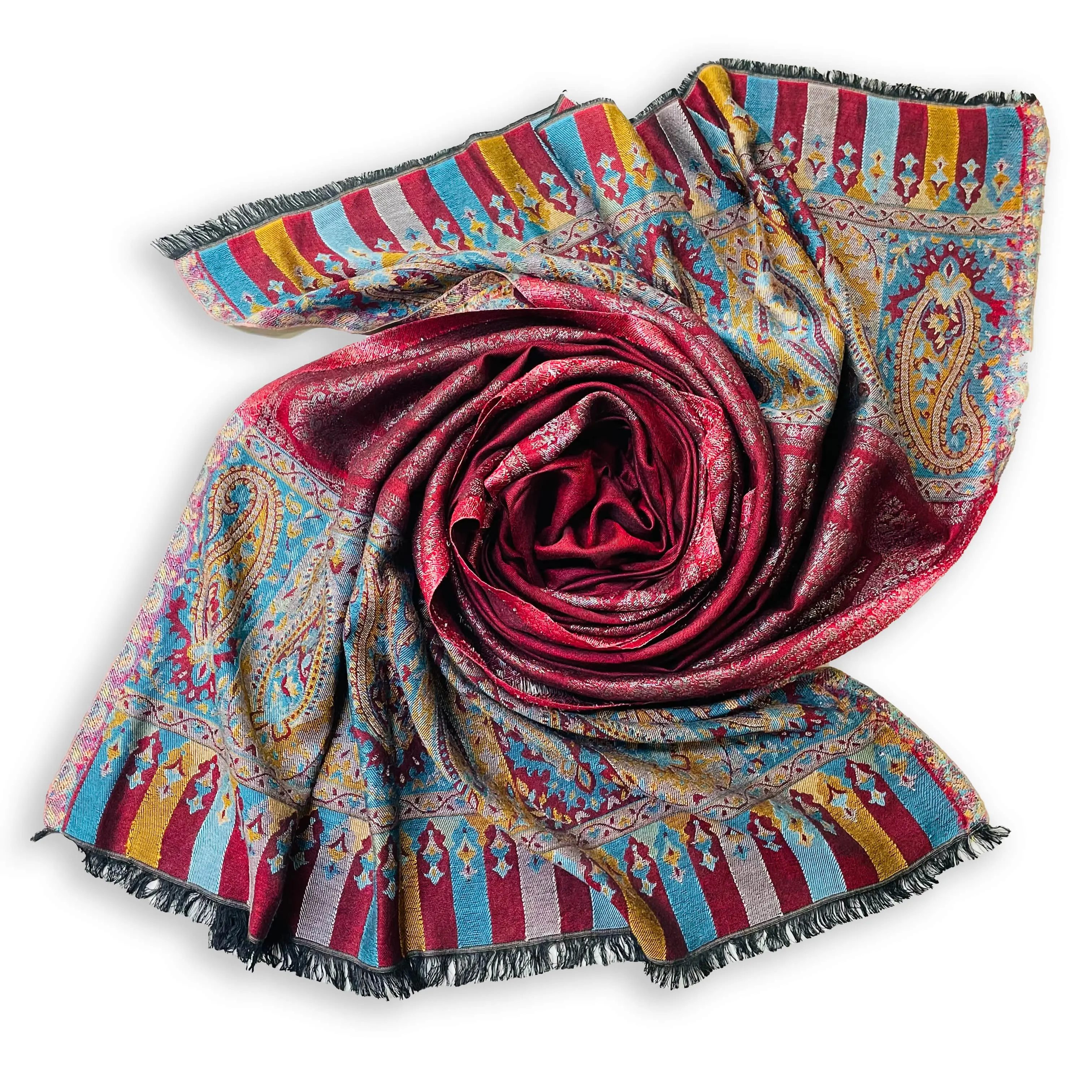 Luxus Modedesign Seiden schal Jacquard Kaschmir Schal für Damen zum Großhandels preis aus Indien erhältlich