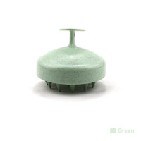 Brosse à cheveux en silicone imperméable pour le cuir chevelu, en paille de blé BL, vente en gros