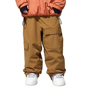 Pantalon de ski et de snowboard ample personnalisé avec matériau imperméable -Tex 10 000 mm, poches cargo utilitaires, coupe décontractée, grande taille - Product Image 1