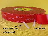 3M 4905 0,5mm Doppelseitiges Transparentes Klebeband Wasserdicht Hochfest Langlebig Druckempfindliches Acryl-Klebeband