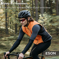Écouteurs sportifs sans fil à conduction osseuse ESON Open Ear pour V5.4, étanches IPX8, LED, mémoire 32 Go, randonnée, course à pied, natation