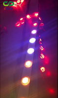 Éclairage ponctuel à pixels adressables étanche IP68 DC24V IC8206 IC 50 mm de diamètre SMD5050 RGB 7 LED