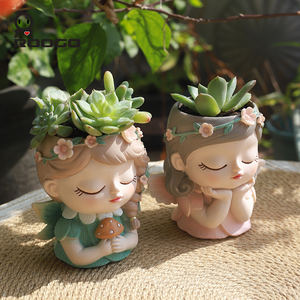 Maceta de Resina de 4 Pulgadas con Diseño de Chica Mágica, Ecológica, Decorativa para Hogar y Jardín, Precio al por Mayor, Macetas para Bonsái, Regalo - Product Image 5