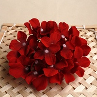 S785 fournitures de mariage pas cher fleurs artificielles faux fleurs fausse soie bricolage hortensia artificiel blanc pour la décoration de mariage