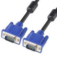 Câble VGA tressé en PVC HD 1080P mâle-mâle de 1m, 1,5m, 3m pour PC et Home Cinéma