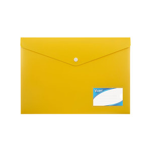 Chất lượng cao A5 nhựa tài liệu ví với Snap Nút đóng cửa biểu tượng tùy chỉnh PVC chất liệu A4 tập tin túi cho các trường học sử dụng - Product Image 4