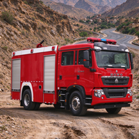 Sinotruk HOWO 4x2 Truk Pemadam Kebakaran Busa 8-Ton 6T Air 2T Busa Daftar Harga Pabrik CLW Group