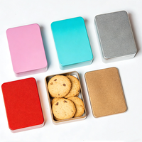 Nouvelle Arrivée Boîte à Gâteau Rectangulaire en Fer Blanc Personnalisée Délicate Pratique pour Aliments Chocolat Sucre Anniversaires Recyclable