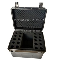 Étui de transport pour microphone dynamique filaire portable, coque en ABS légère et durable avec insert en mousse pour un transport facile