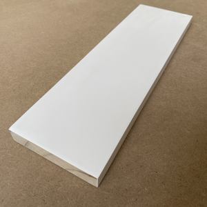 Plinthe en bois apprêtée blanche, plinthe intérieure, plinthe de base, moulure de base, plinthe de base, garniture de plinthe - Product Image 3