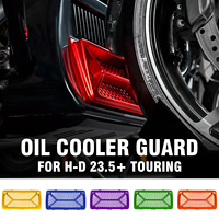 Protection de radiateur en alliage d'aluminium personnalisée World Colors pour moto H-D Touring 23.5 et versions ultérieures, compatible 121CVOST 117 Road