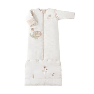 Couverture d'hiver en coton biologique <span class=keywords><strong>3</strong></span> <span class=keywords><strong>TOG</strong></span> pour tout-petit, surdimensionné, manches détachables, jambes extensibles, sac de couchage pour bébé - Product Image 1