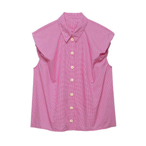 ZEVITY Camicia da donna con maniche a sbuffo e stampa a righe, <span class=keywords><strong>elegante</strong></span>, estiva, casual, slim, chic, chemise - Product Image 2