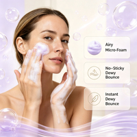 Sérum Moussant au Collagène et Peptides Marque Blanche avec Complexe Multi-Peptides Hydratant, Repulpant et Raffermissant pour le Soin du Visage