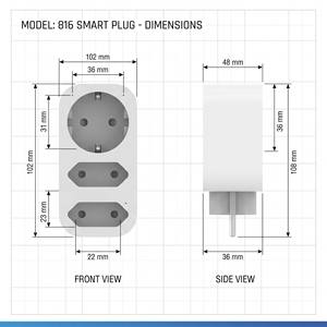 Prise intelligente WiFi modèle EU Standard, adaptateur multi-prises 3 voies, prise de courant télécommandée sans fil avec minuterie, commande vocale - Product Image 6
