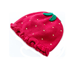 Villus – chapeau d'hiver pour enfants et bébés, casquette en laine tricotée imprimée avec <span class=keywords><strong>pompon</strong></span> en <span class=keywords><strong>fourrure</strong></span> - Product Image 3