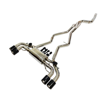 Sistema de Escape con Válvula Eléctrica Ecnal Valvetronic para BMW G42 M240i B58 3.0T 2018-2023, Tubo en Z de Acero Inoxidable SS304