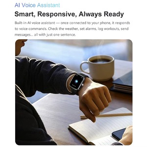 Montres intelligentes <span class=keywords><strong>de</strong></span> suivi <span class=keywords><strong>de</strong></span> la santé <span class=keywords><strong>S7</strong></span>, montre intelligente à écran incurvé <span class=keywords><strong>de</strong></span> 1,955 pouces avec assistant vocal IA, prend en charge les appels BT - Product Image 3