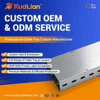 KUALIAN Chemin de câbles galvanisé perforé en métal, canal de support électrique, solution de câblage durable