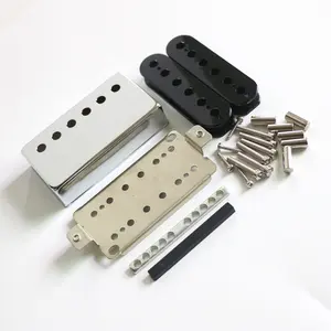 อะไหล่กีตาร์ไฟฟ้า Humbucker ชุดเก็บกีตาร์ LP,พร้อมแผ่นฐานรถกระบะเงินนิกเกิล