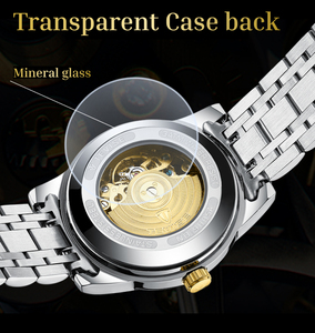 Montre mécanique automatique de luxe en acier inoxydable 41 mm, étanche, lumineuse, avec logo personnalisé, fabricant OEM pour hommes - Product Image 3