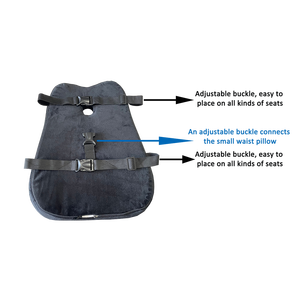 OEKO-TEX Ergonomic Memory Foam Waist <strong>Back</strong> <strong>Support</strong> Lumbar <strong>Pillow</strong> Orthopedic Office Car Seat Cushion Reading <strong>Bed</strong> Rest <strong>Pillows</strong> - Product Image 5