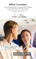Dispositif de traduction intelligent T10, correction vocale instantanée du texte en 138 langues, traduction hors ligne 14+, écran IPS, WiFi pour les entreprises