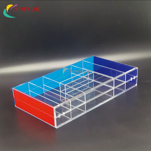 กล่องอะคริลิคใสขนาดเล็กสำหรับใส่เครื่องประดับ พร้อมฝาปิด ไฟ LED ปรับสีได้ ใช้จัดแสดงของขวัญ - Product Image 5