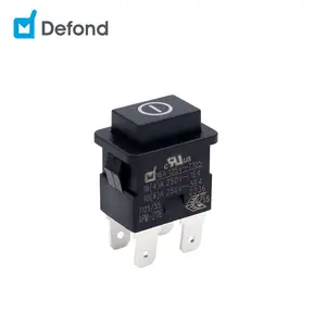 16a 125v t105 dpst interrupteur à bouton-poussoir Defond APM-2116-00-BDL31-03R interrupteur à bouton-poussoir à double pôle