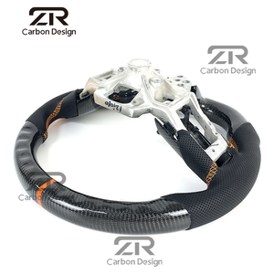 พวงมาลัยคาร์บอนไฟเบอร์สำหรับรถฟอร์ด มัสแตง S550 <span class=keywords><strong>GT</strong></span> 350 <span class=keywords><strong>500</strong></span> คูเป้ ปี 2015-2023 เชลบี ซูเปอร์สเนค แมค อัพเกรดภายในรถยนต์ - Product Image 6