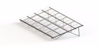 UISOLAR Support de Panneau Solaire sur Poteau en Aluminium et Acier, Système Réglable Inclinable au Sol, Support Photovoltaïque pour Panneaux Solaires