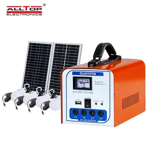 ALLTOP Solar Home LED Chip 30w 40w 50w Pure Sine Wave Ac Inverter Solar Panel And Inverter Home System