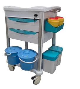 병원 카트 ABS 비상 트롤리 ABS 플라스틱 의학 트롤리 의료 카트 응급 치료 트롤리 카트 - Product Image 1