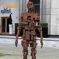 2021 Vincentaa Offre Spéciale Corten Acier Jardin Décor Vie taille Figure statue