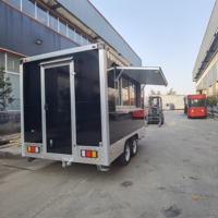 Nouvelle remorque de restauration de type food truck pour la vente de café, chariot de restauration, burgers, frites, glaces, barbecue, bus de restauration mobile