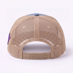 Casquette de baseball de luxe en nylon imperméable à 6 panneaux avec impression de logo personnalisé en feuille d'or, vente en gros - Product Image 3