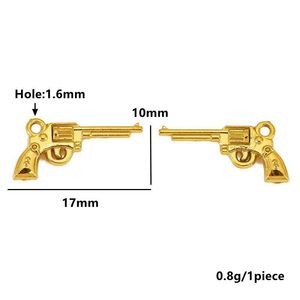Colgante de pistola de acero inoxidable, accesorios de joyería para hacer pulseras, formas mixtas, chapado, material para manualidades DIY, venta al por mayor - Product Image 3