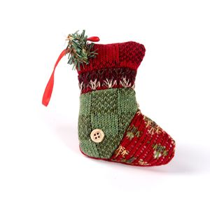 Cloth Christmas <b>Candy</b> <b>Cane</b> Gift Ornaments Decorations Home Window Display Accents Christmas Tree Pendants Small Stockings Plaid - Product Image 4