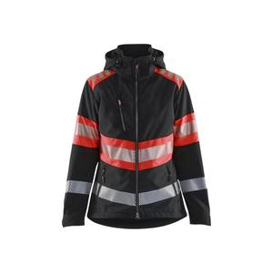 BLAKLADER - 440425139955XL Veste softshell haute visibilité pour femme Noir/Rouge-EAN 7330509882320 HI-VIS WORKWEAR - Product Image 1