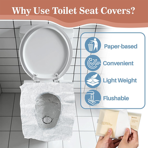Fundas Desechables para Asiento <span class=keywords><strong>de</strong></span> Inodoro, Paquete <span class=keywords><strong>de</strong></span> 10, Solubles en Agua, Higiénicas y Desechables por el Inodoro, para Viajes <span class=keywords><strong>de</strong></span> Negocios, Hoteles y Aviones - Product Image 2