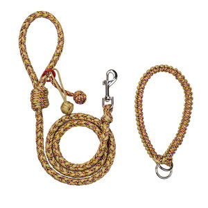 High Strength Braided Nylon <b>Dog</b> Collar <b>Leash</b> Set - Product Image 2