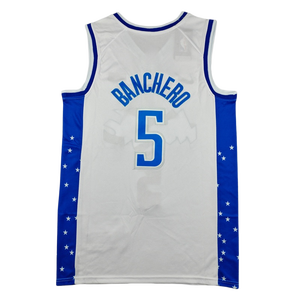 Venta al por Mayor de Camisetas de Baloncesto Americanas Cosidas 2026, Camiseta de Baloncesto con Números 5 Banchero, 1 Hardaway, 22 Wagner - Product Image 5