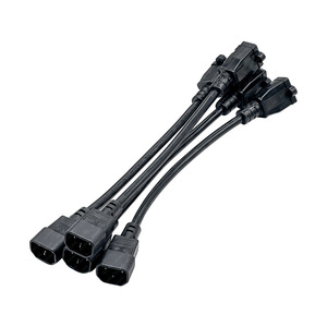 สายไฟ C13 ถึง C14 3 ช่องเสียบ 16A PVC SJTOW ขั้วต่อ IEC สำหรับเซิร์ฟเวอร์ UPS - Product Image 1