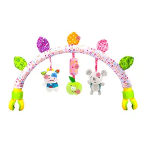 Hot Crib Arch toy baby rattle toy Baby Bed Bell Mobile Cartoon Hanging Toy Crib Bedside Clip Play Arch Hanging Stuffed Animal
