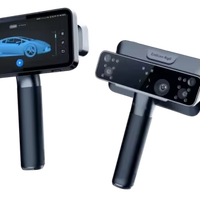 Scanner 3D portable sans fil intégré NScan Rigil, hybride laser bleu infrarouge, pour modélisation 3D, avec fonctionnement autonome