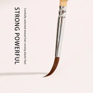 11 Modelos <span class=keywords><strong>de</strong></span> Pinceles <span class=keywords><strong>de</strong></span> Gancho con Mango <span class=keywords><strong>de</strong></span> Abedul para Acuarela, Óleo, Dibujo, <span class=keywords><strong>Pelo</strong></span> <span class=keywords><strong>de</strong></span> Comadreja Extra Fino y Suave, Pincel Pintado a Mano para Gouache y Pintura Acrílica - Product Image 4
