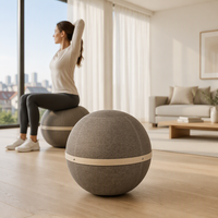 Chaise-ballon de yoga ergonomique personnalisable avec logo couleur pour le bien-être des employés – Cadeau premium pour l'exercice et le fitness (vente en gros)
