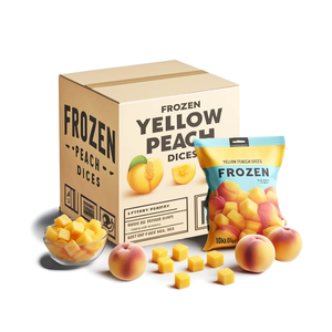 Mua sỉ đào tươi đông lạnh, đào vàng đông lạnh, đào <span class=keywords><strong>IQF</strong></span> bổ dưỡng, hình khối, lý tưởng cho nhà nhập khẩu và nhà phân phối - Product Image 1