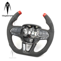 Volant de voiture sport personnalisé Memalonania en cuir suédé et fibre de carbone modifiée universelle pour Dodge Dart