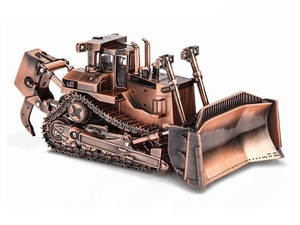 Modèle <span class=keywords><strong>de</strong></span> bulldozer CAT D11T <span class=keywords><strong>de</strong></span> haute qualité, véhicule d'ingénierie, édition limitée plaquée cuivre, 1:50 - Product Image 5
